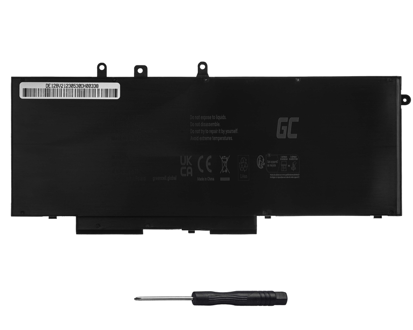 Green Cell baterija 93FTF GJKNX za Dell Latitude 5280 5290 5480 5490 5491 5495 5580 5590 5591 Precision 3520 3530 (DE128V2)