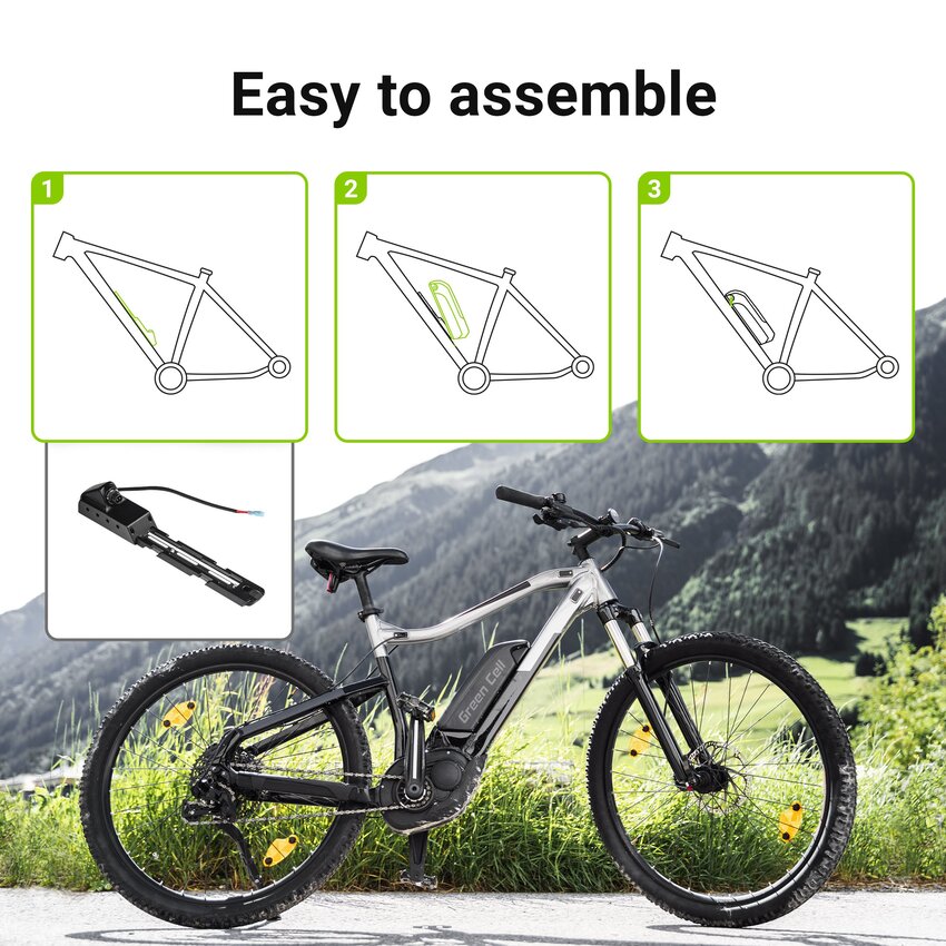 Green Cell baterija 13Ah (468Wh) za električna kolesa E-Bikes 36V (EBIKE25STD)