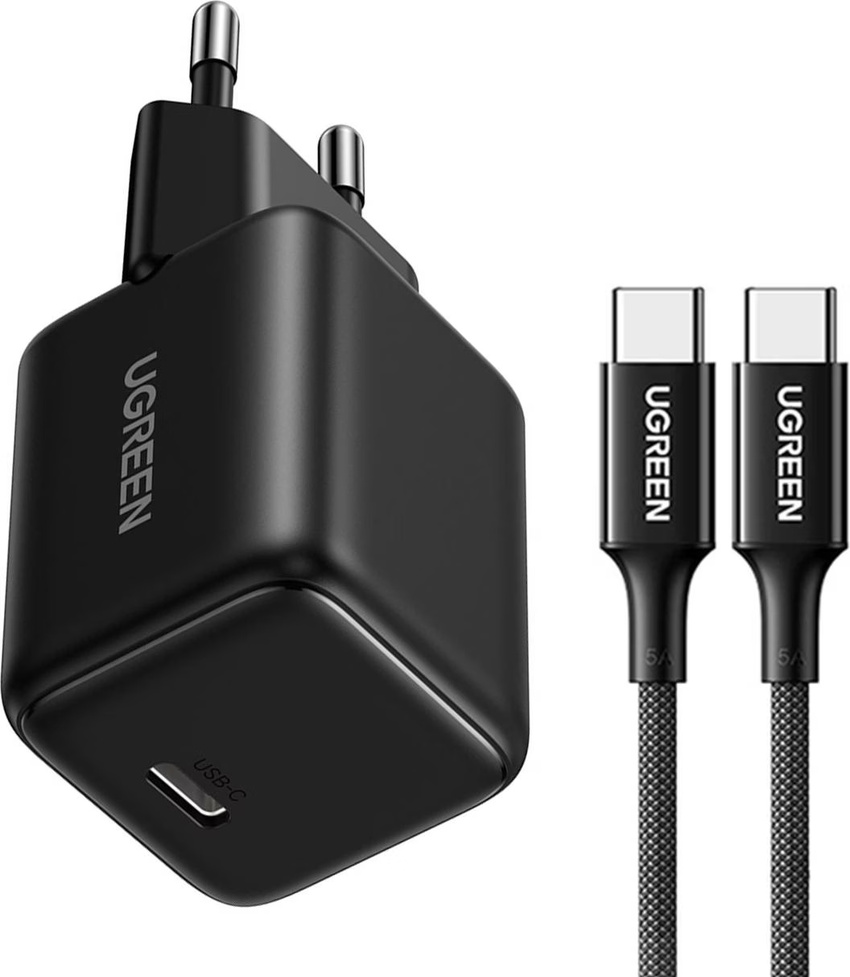 Polnilec za telefone UGREEN X513 30W GAN 1X USB-C + 1M USB-C kabel