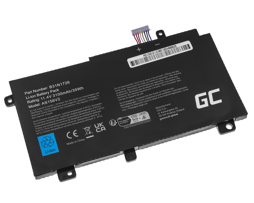 Green Cell baterija B31N1726 za Asus TUF Gaming FX504 FX504G FX505 FX505D FX505G A15 FA506 A17 FA706 (AS156V2)