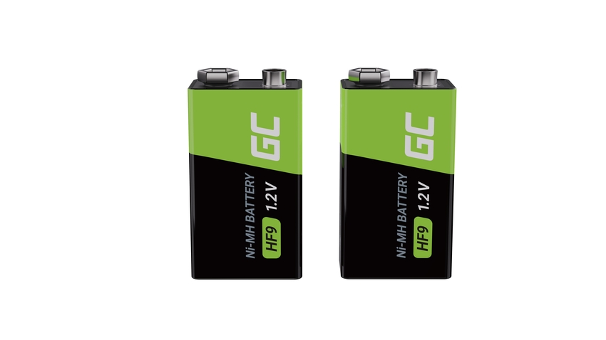 Green Cell Rechargeable baterijas 2x 9V HF9 Ni-MH 250mAh (GR18)