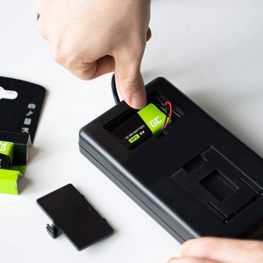 Green Cell Rechargeable baterijas 2x 9V HF9 Ni-MH 250mAh (GR18)