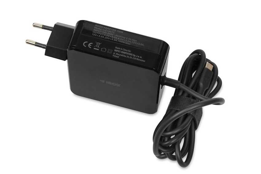 Polnilec za USB C naprave iBOX IUZ100TC 100W PowerDelivery, E-Mark