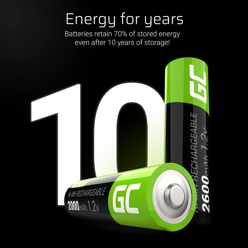 Green Cell Rechargeable baterijas 4x AA HR6 2000 mAh (GR02)