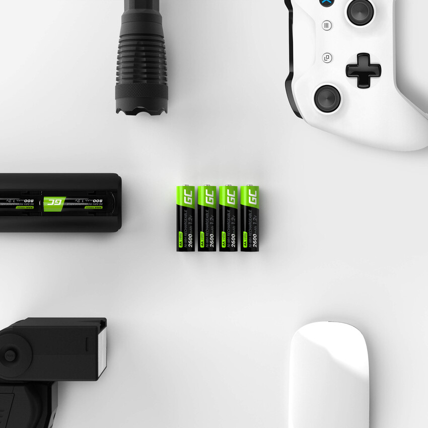 Green Cell Rechargeable baterijas 4x AA R6 2600mAh (GR01)